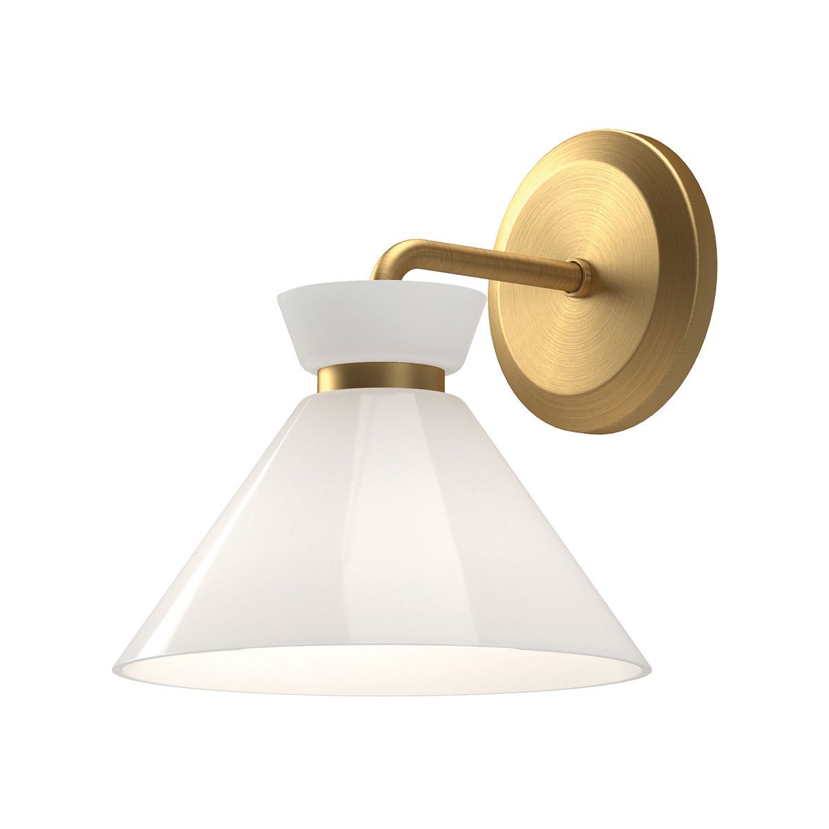 ALM-HALSTON-1WB-GD Alora Mood Halston 1 lt Wall Light Brushed Gold