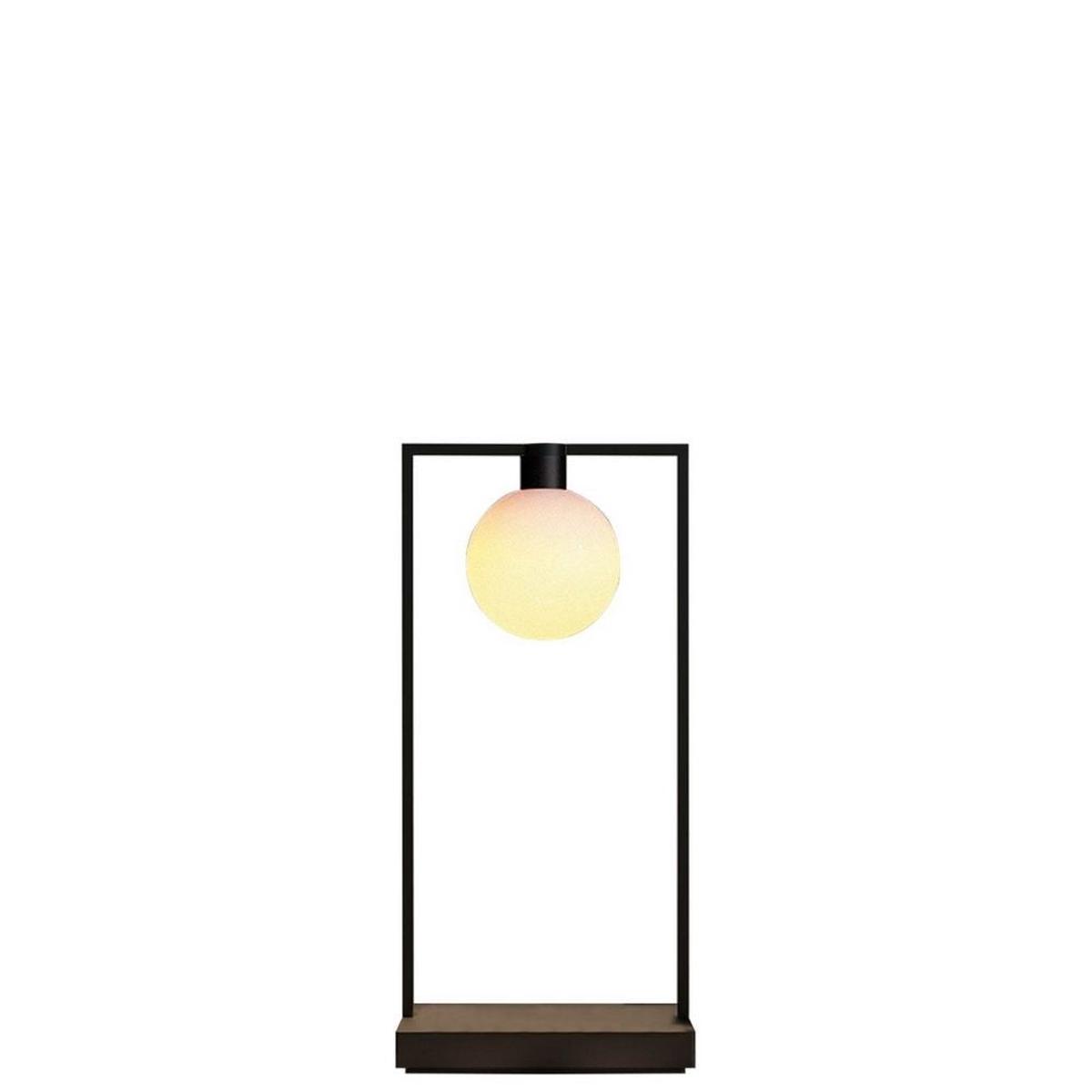 Artemide Curiosity 36 Sphere portable table lamp LED brown/black h. 36 cm.