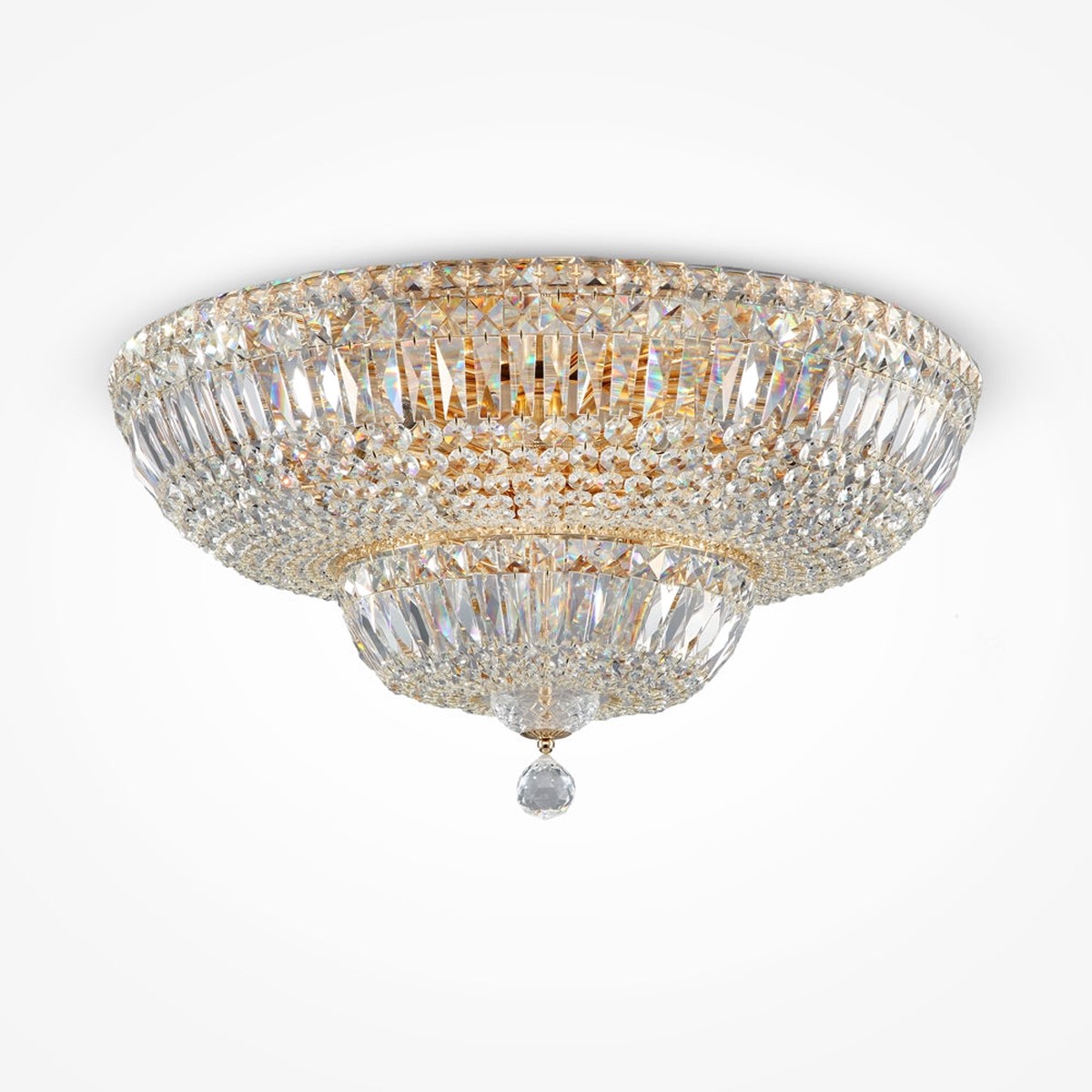 Basfor 12/16Lt Crystal Chandelier – Gold Finishes