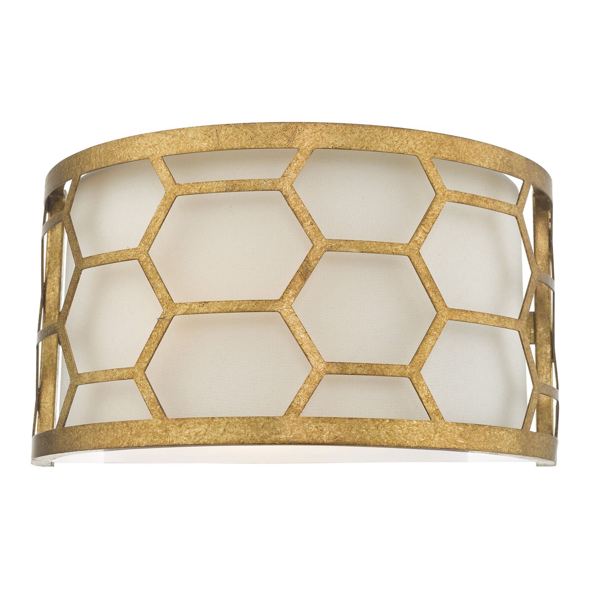 Dar EPS0712 Epstein 1 Light Wall Light Gold And Ivory