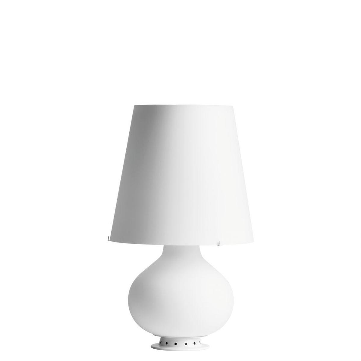 FontanaArte Fontana large white table lamp by Max Ingrand