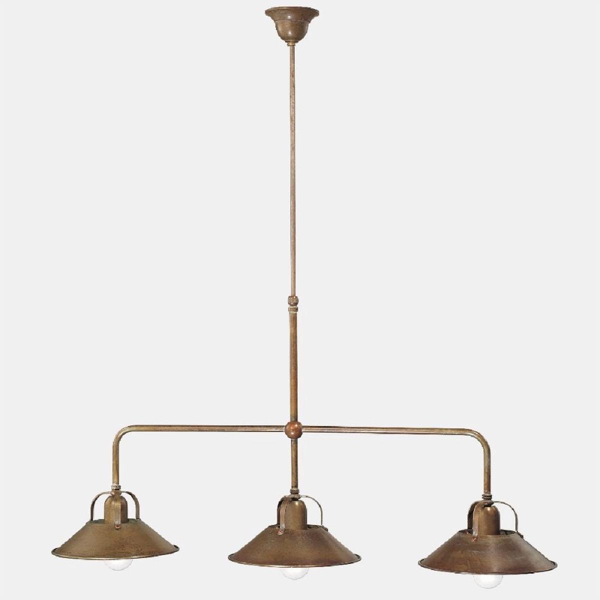 Il Fanale Cascina Lampadario 3 Luci pendant lamp – Brass