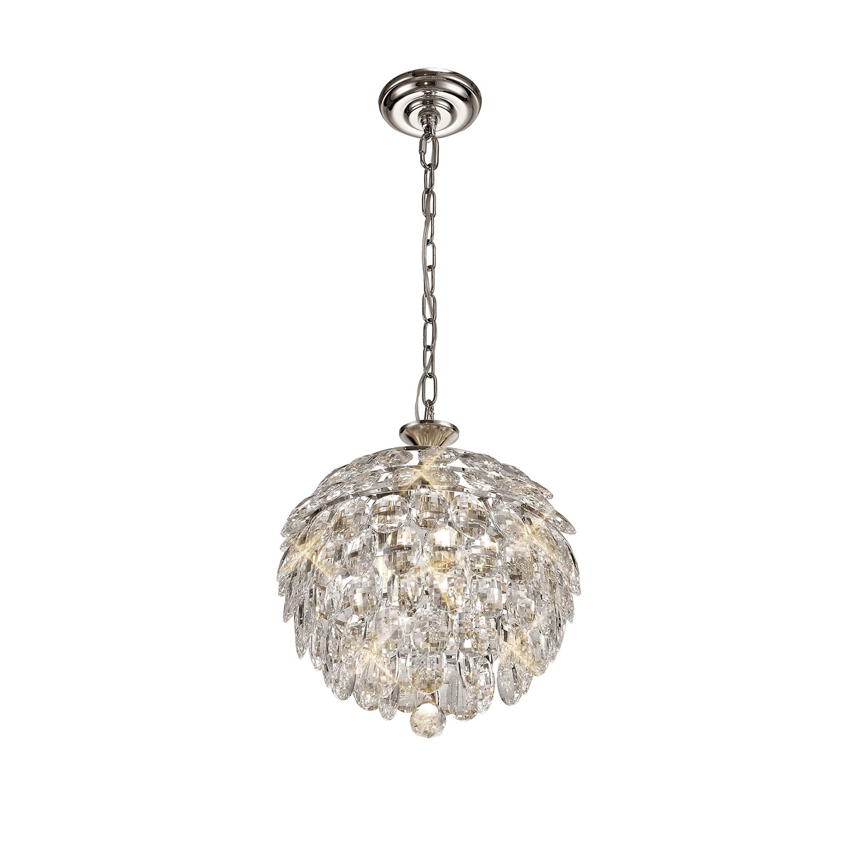 IL32800 Coniston Pendant 3 Light Polished Chrome Crystal