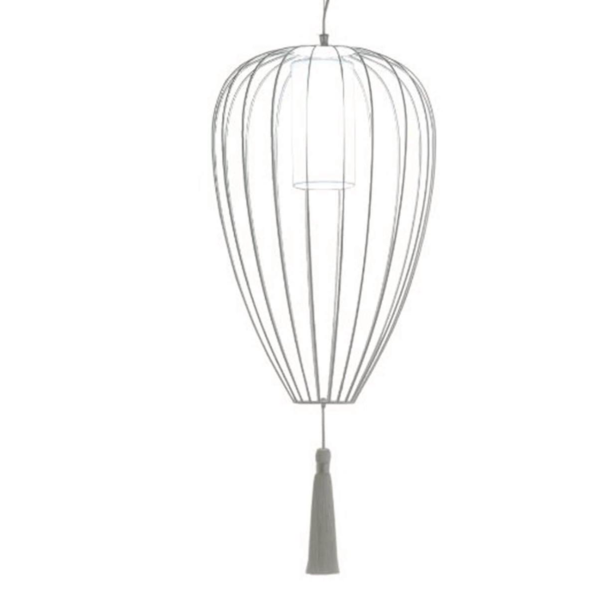 Karman Cell suspension lamp diam. 55 cm. with metallic thread