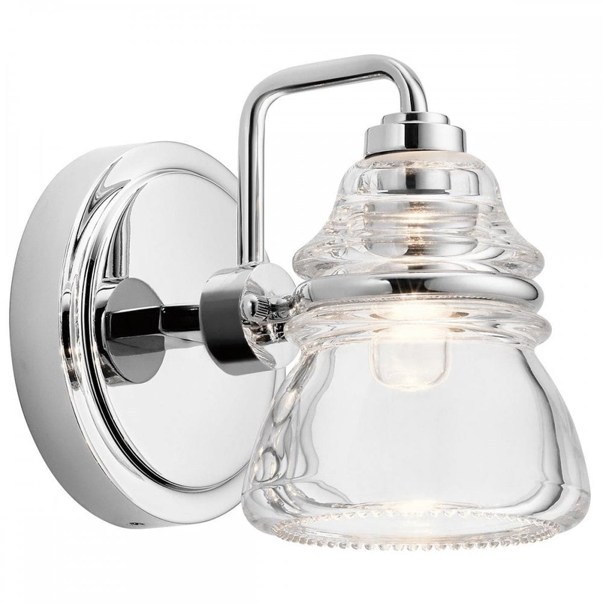 KL-TALLAND1-PC-BATH Talland 1 Light Wall Light Polished Chrome