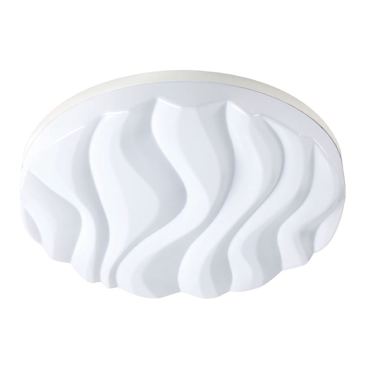 M5040 Arena Bathroom Flush Ceiling/Wall Light Large Round 45W LED Matt White/White Acrylic