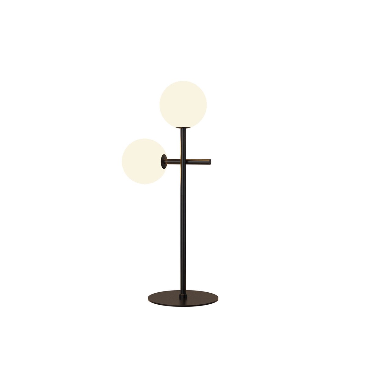 M7637K Cellar Table Lamp 2 Light Replaceable 5W LEDs Black