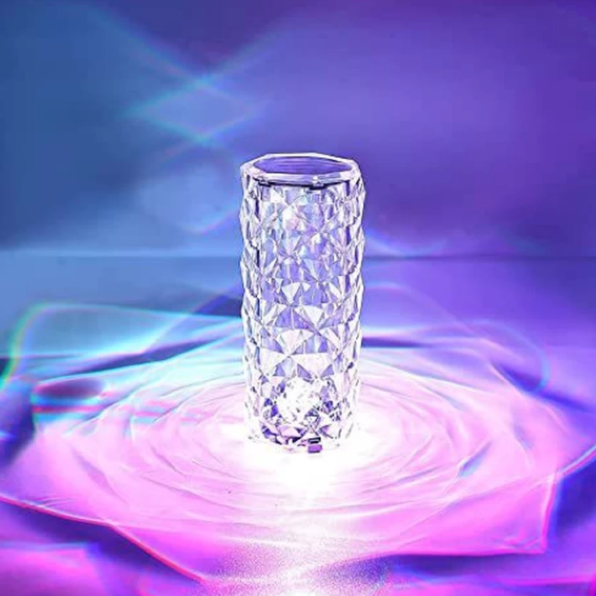MORRIES MS0108ML Crystal Diamond Rose Table Lamp