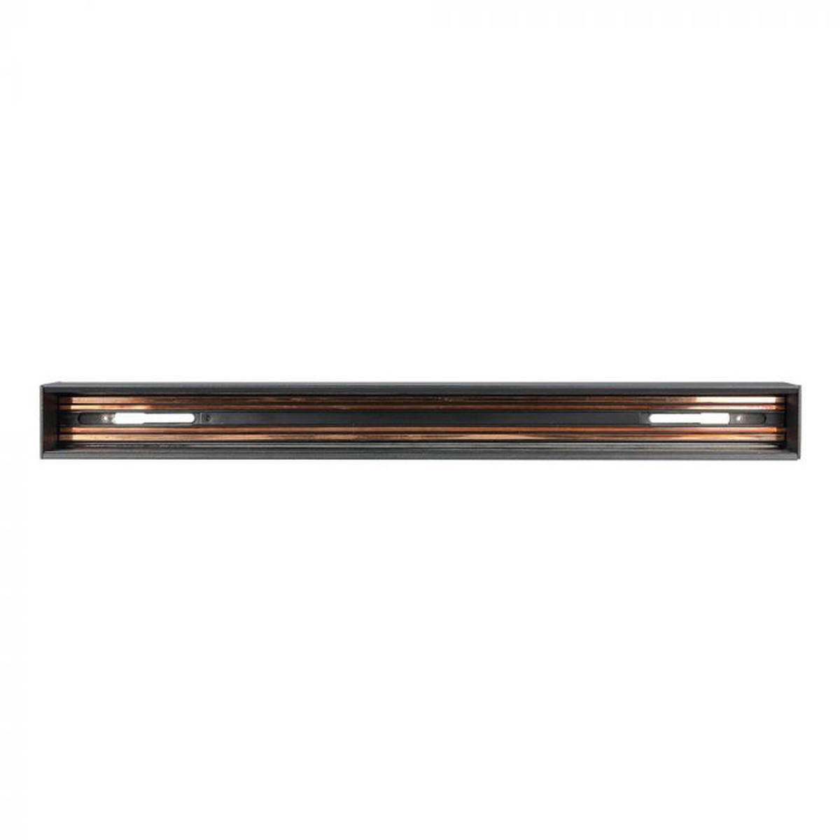 RECESSED ALUMINIUM TRACK FOR MAGNETIC TRACKLIGHTS 2M BLACK