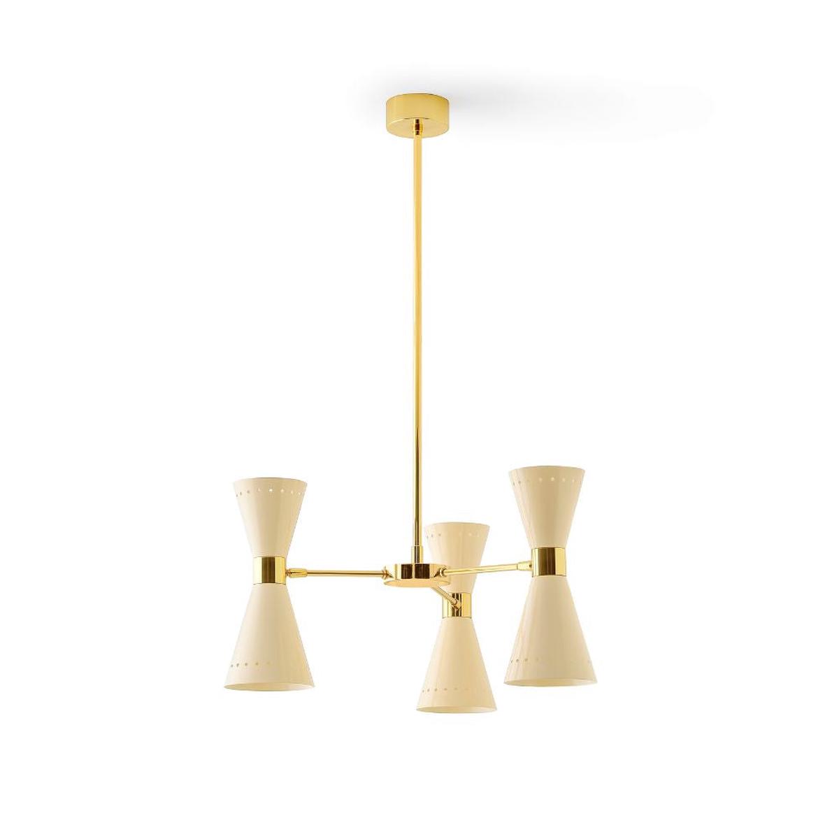 Stilnovo Megafono suspension lamp 3 arms diam. 53 cm.