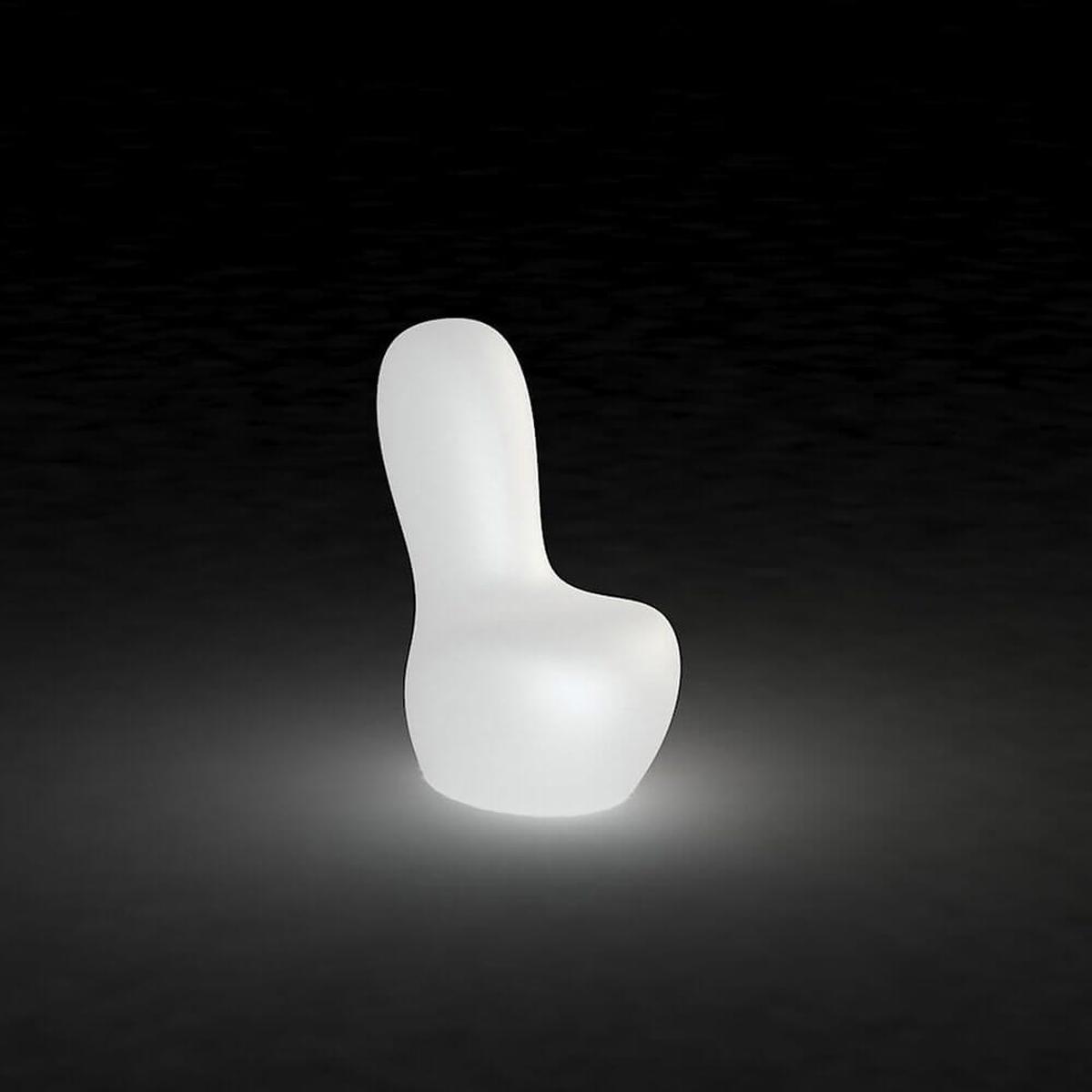 Vondom Sabinas low floor lamp h.88 cm white by Javier Mariscal