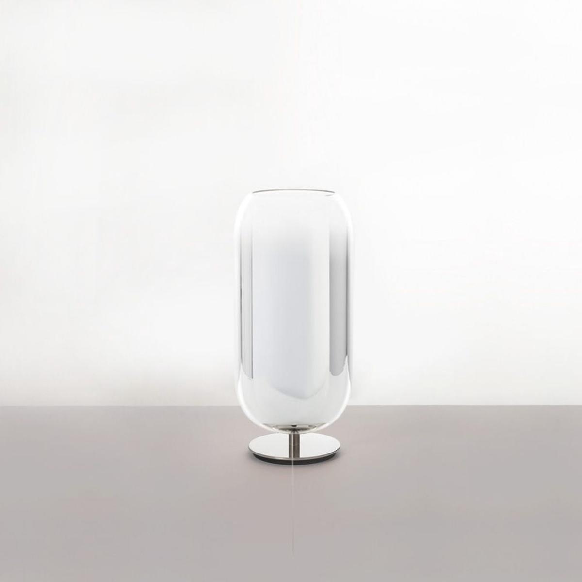 Artemide Gople Mini table lamp with silver structure