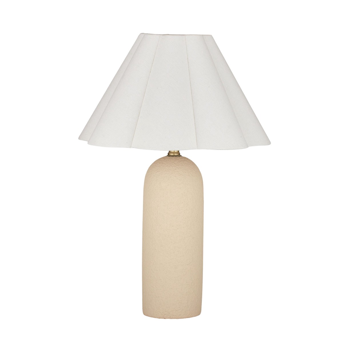 Coast To Coast Florence Ceramic Lamp Natural/Ivory