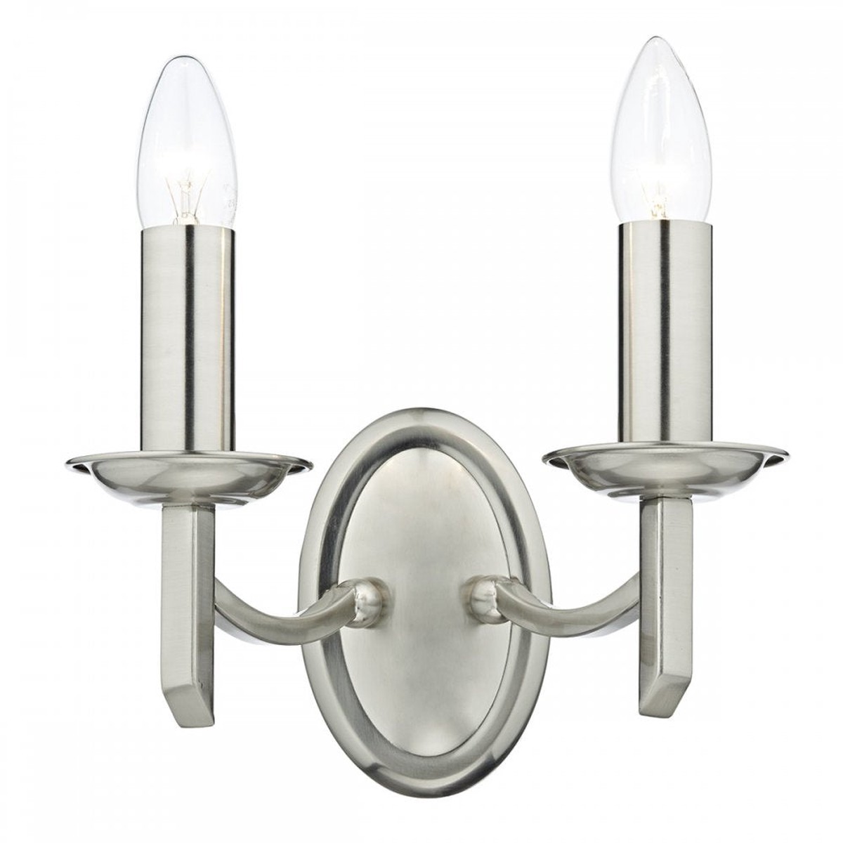 Dar AMB0946 Ambassador Wall Bracket Satin Chrome