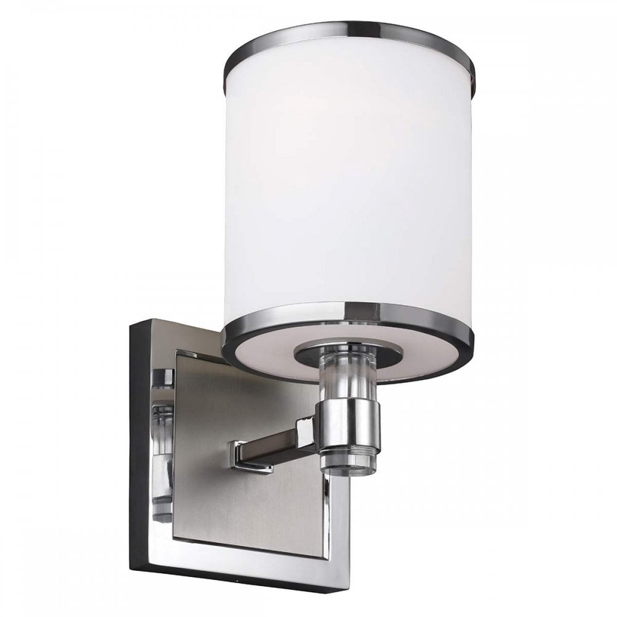 FE-PROSPECT-PARK1 Prospect Park 1 Light Wall Light Satin Nickel with Chrome