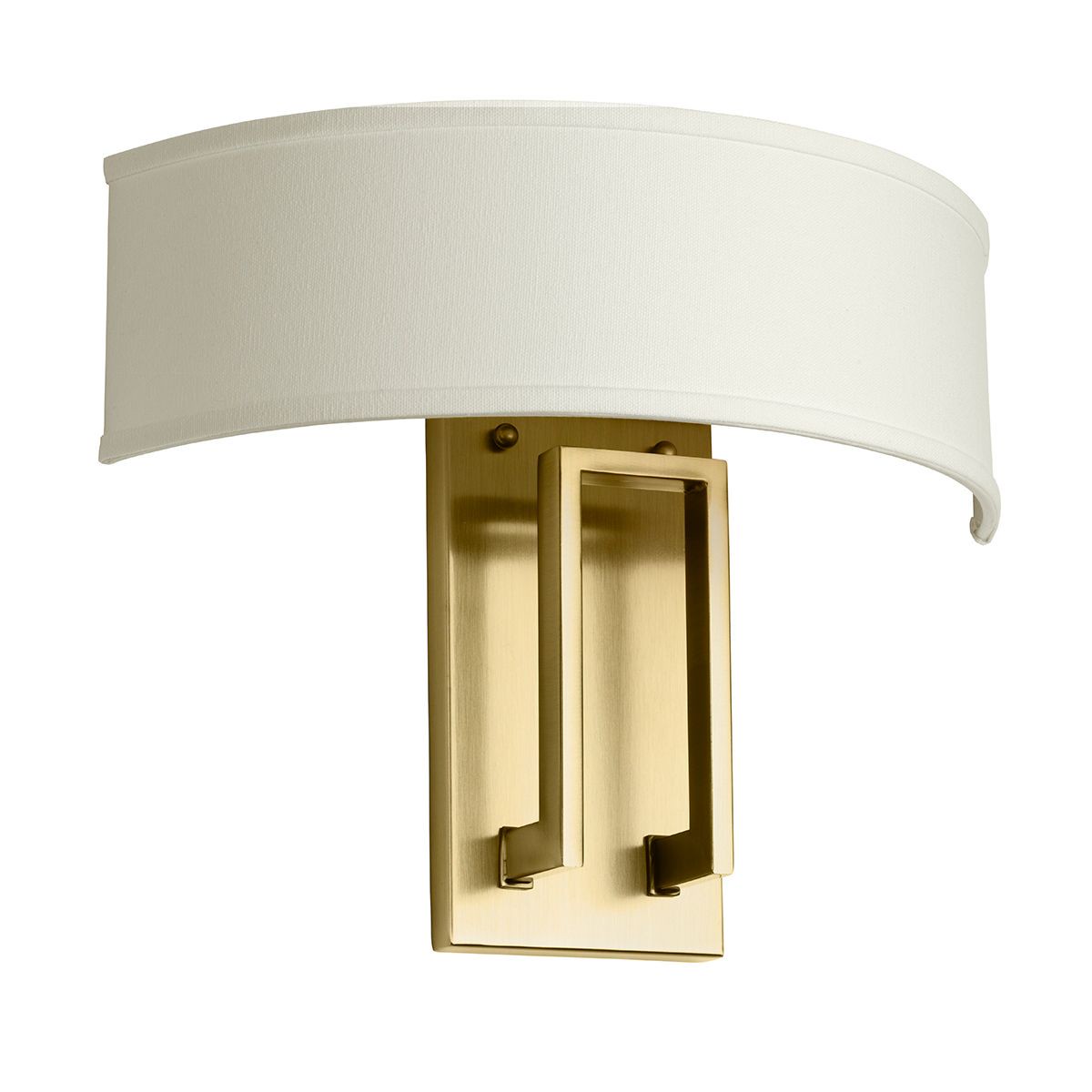 Hampton 2 Light Wall Light – Brushed Brass/ Antique Nickel