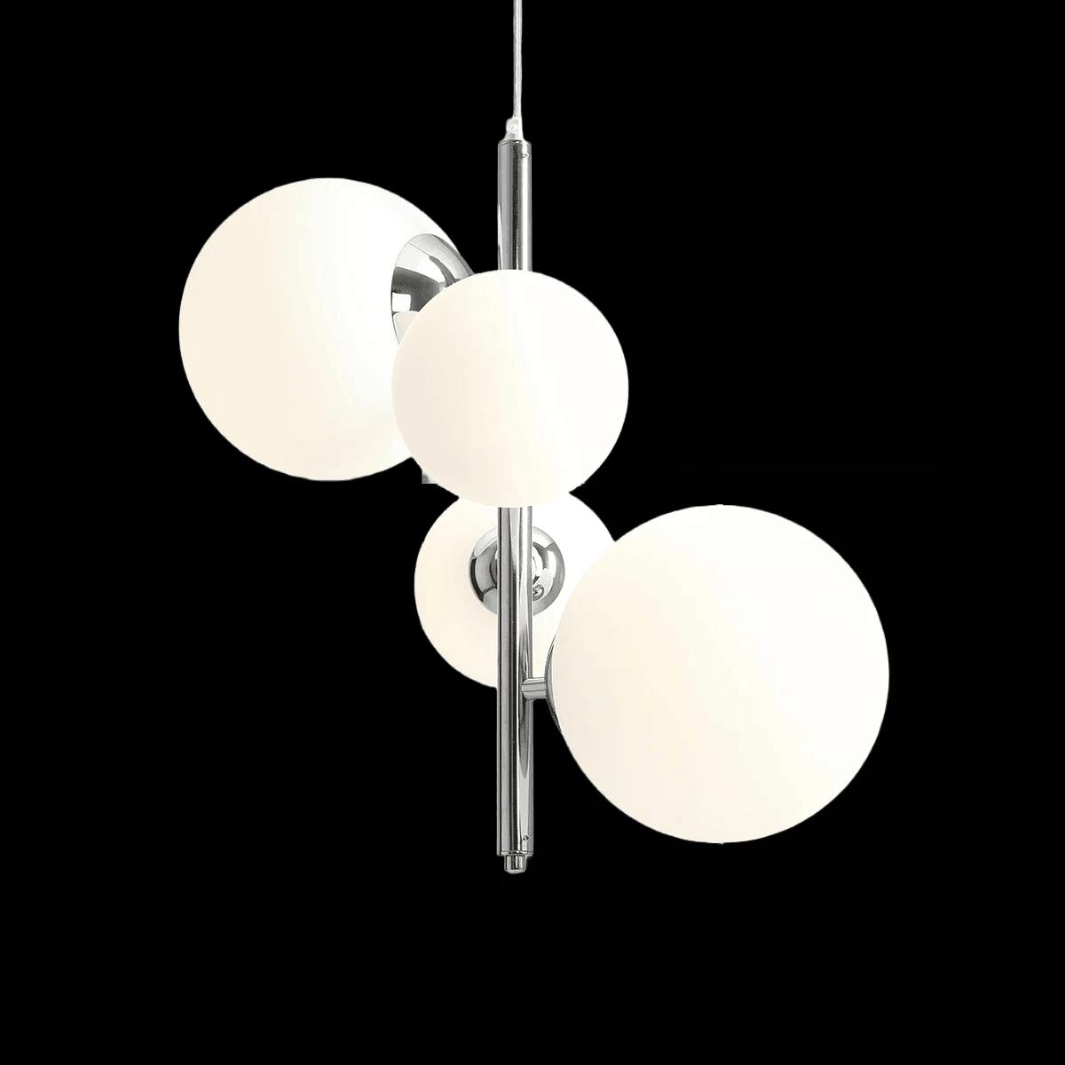 Hanging lamp Bloom quatro chrome