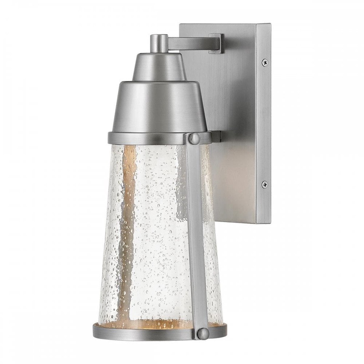 HK-MILES-SI Miles 1 Light Wall Lantern Painted Satin Nickel