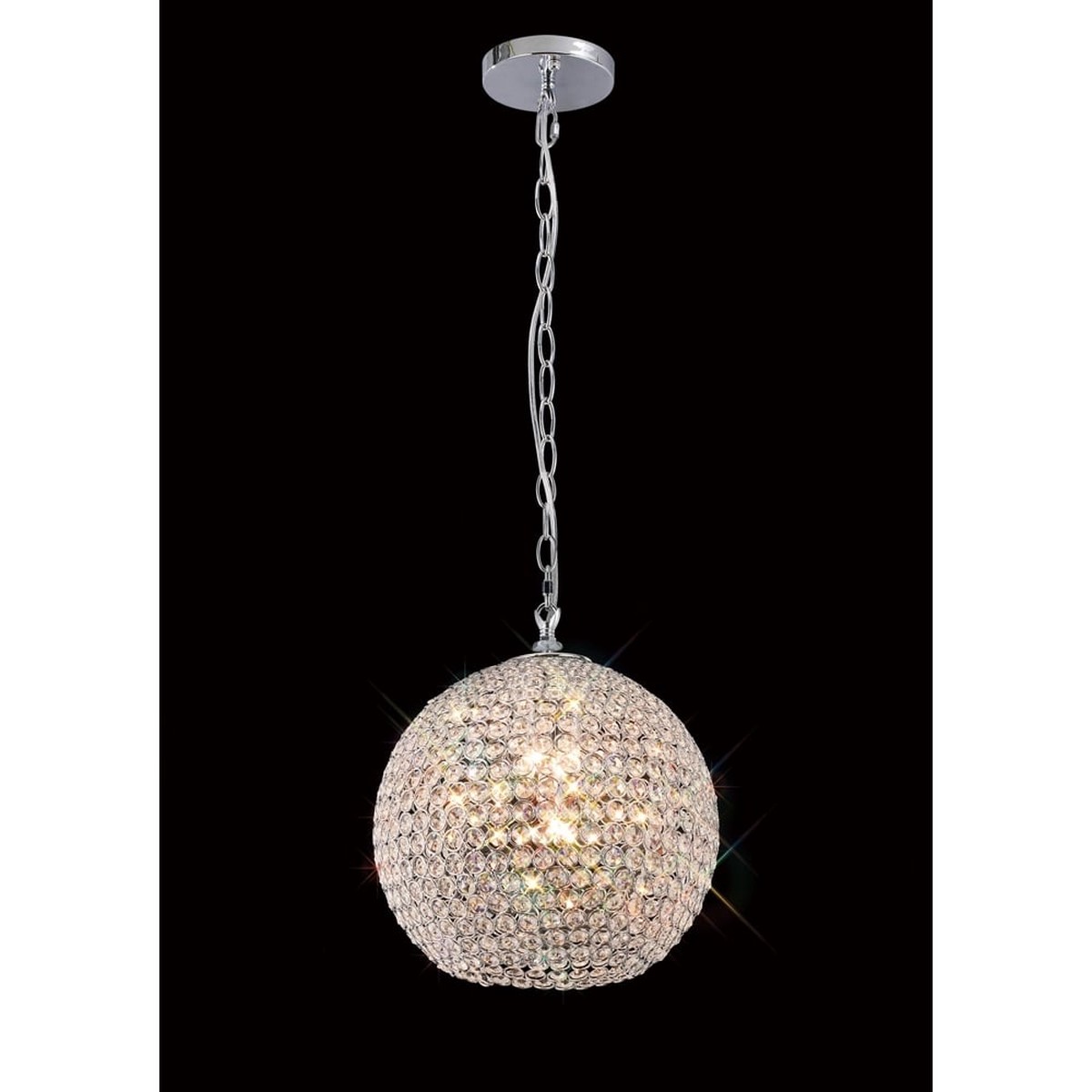 IL30192 Ava Pendant 5 Light Polished Chrome/crystal