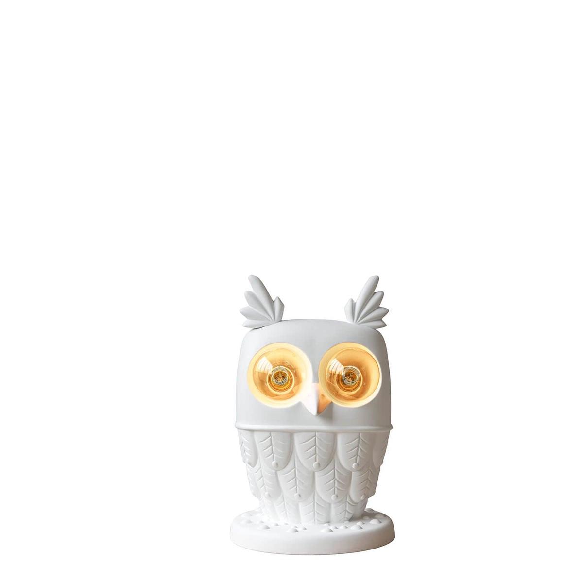 Karman Ti Vedo table lamp in the shape of an owl with bright eyes