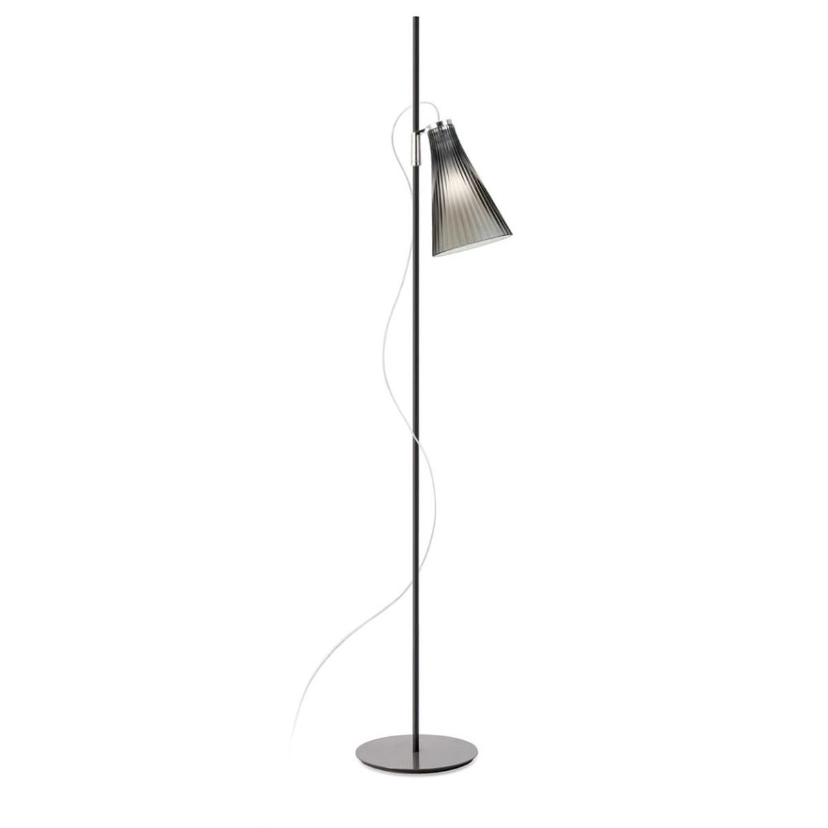 Kartell K-Lux floor lamp with black painted steel structure h. 165 cm.