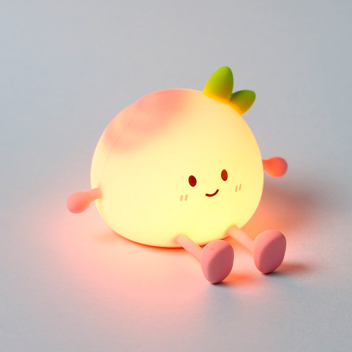 KAWAII – Peach – Phone Holder & Rechargeable Lamp 5inch