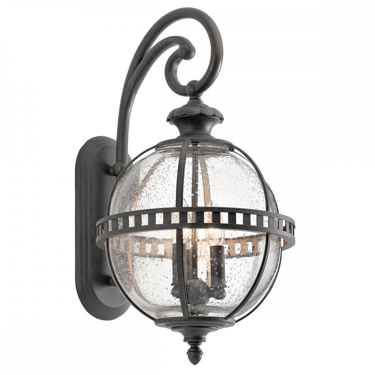 KL-HALLERON-2M Halleron Outdoor 3 Light Wall Lantern Londonderry