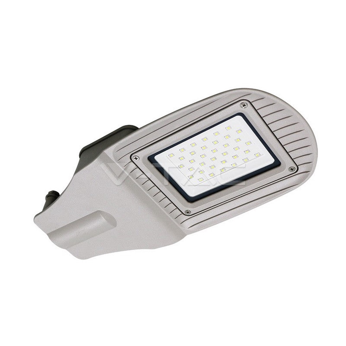 LED STREET LIGHT 30W CW 2400lm 100 GREY 175X373X52 IP65