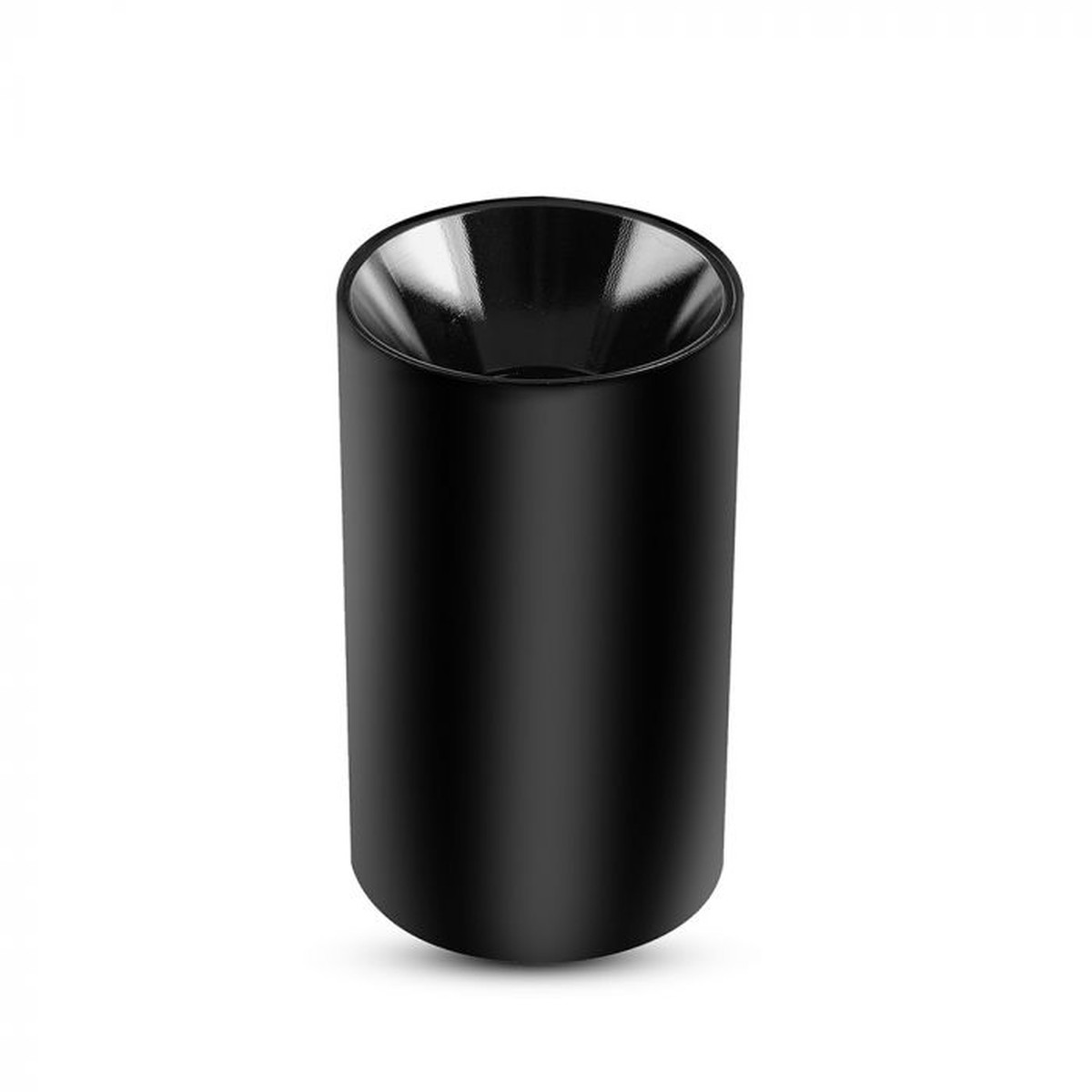 LED SURFACE GU10 FITTING ALUMINIUM ROUND 80X140 BLACK+BLACK