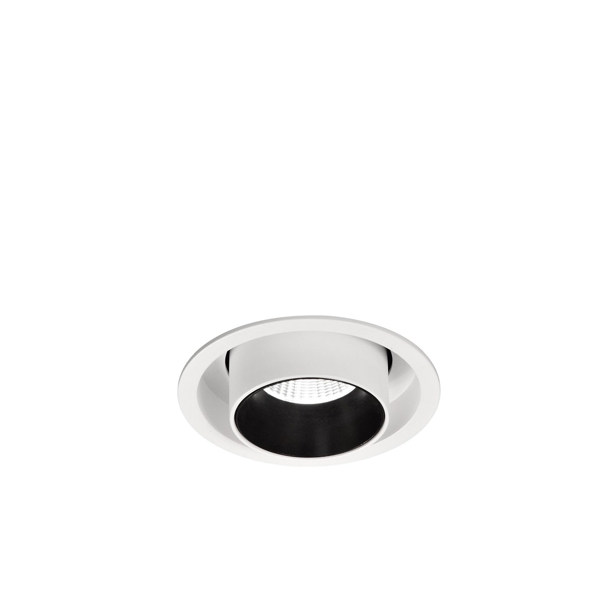 M6402 Garda Retractable Recessed Swivel Spotlight 12W Matt White & Black
