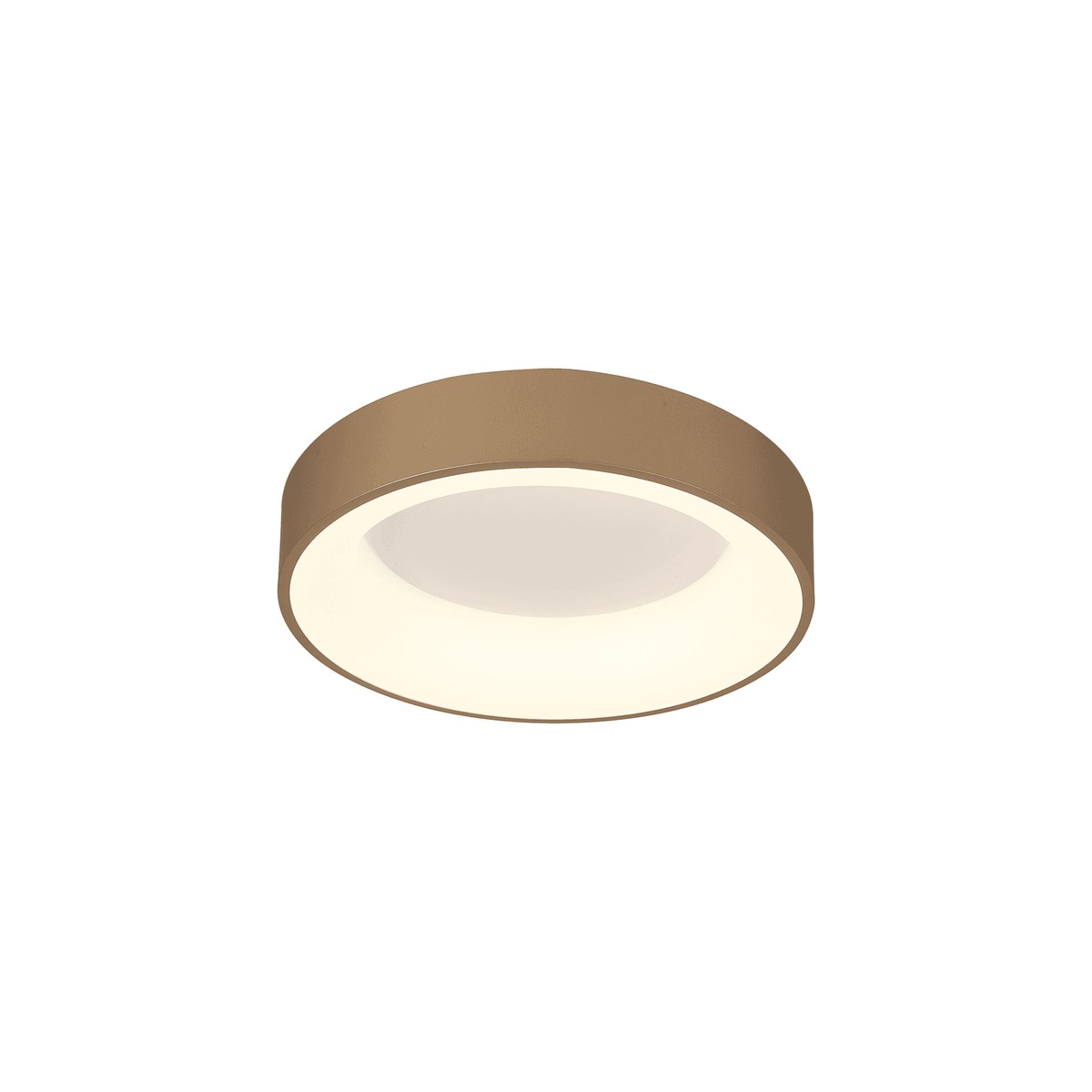 M8585 Niseko II Ring LED Flush Ceiling Light 38cm Remote Control Gold