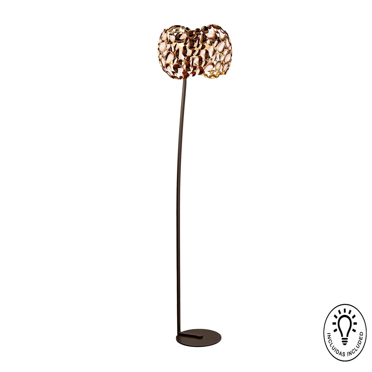 Narisa Floor Lamp- Rose Gold Finish
