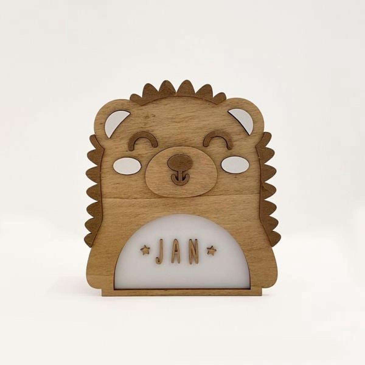 Night Light Lamp – Customizable – Hedgehog