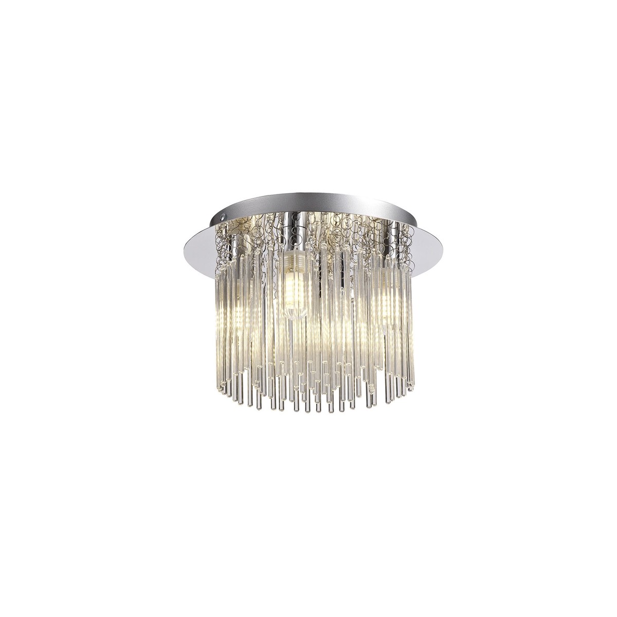 NL70589 Annie Bathroom Ceiling 4 Light Polished Chrome/Clear Glass
