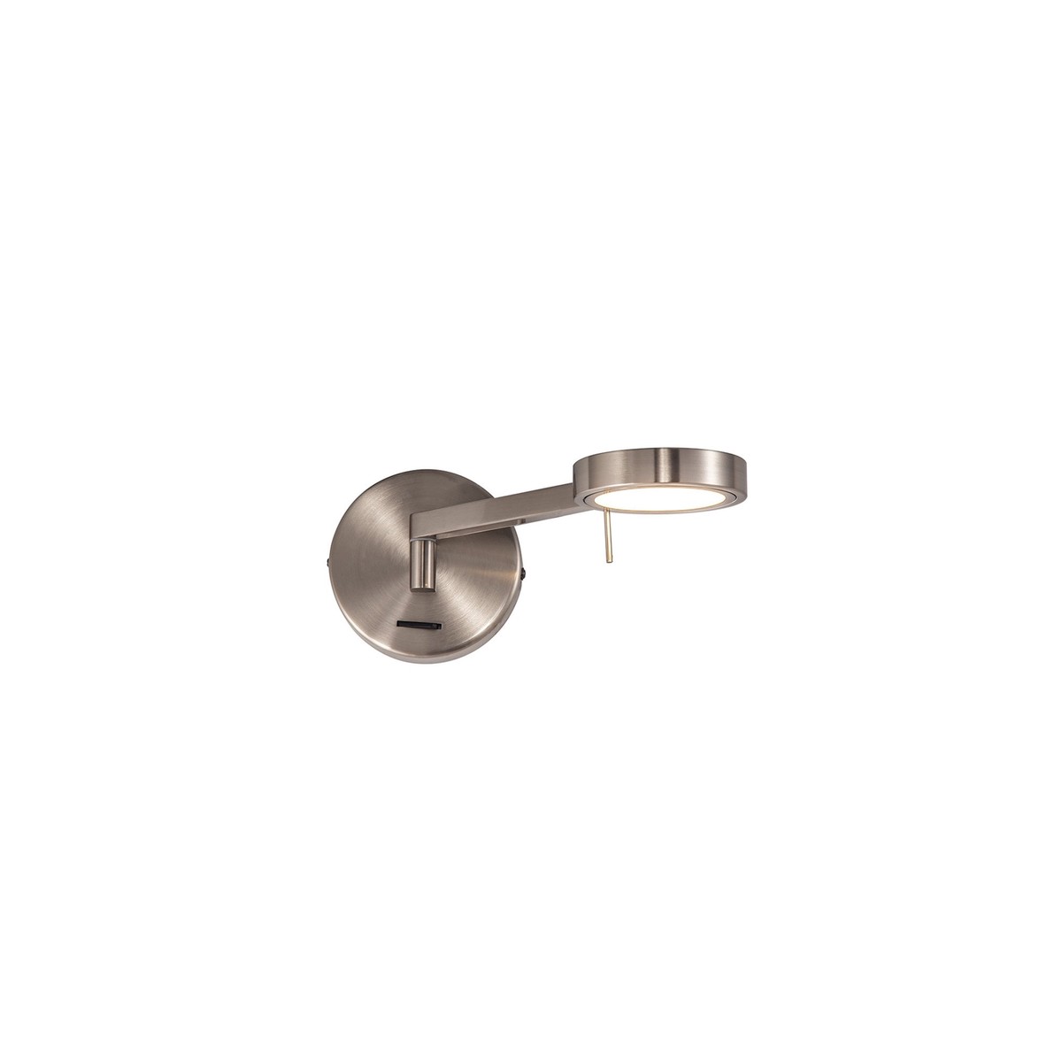 NL77989 Burlon Adjustable Wall Lamp / Reader LED Satin Nickel