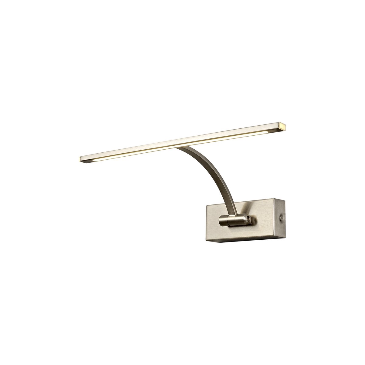 NL78329 Penton Small 1Arm Wall Lamp/Picture Light LED Satin Nickel