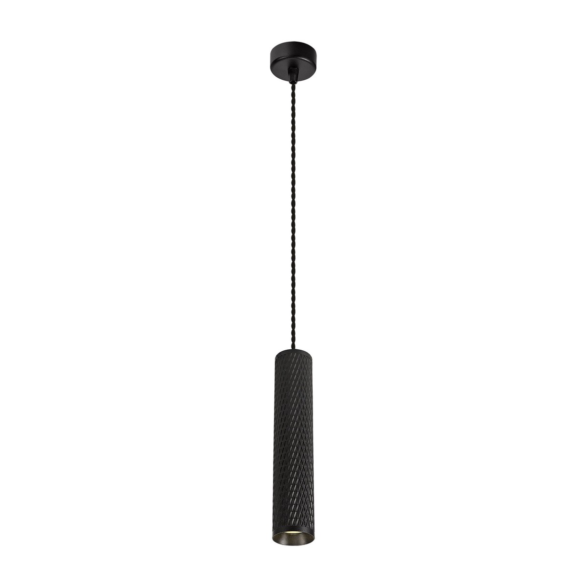 NLK01909 Stockholm 1 Light 30cm Pendant Light Sand Black