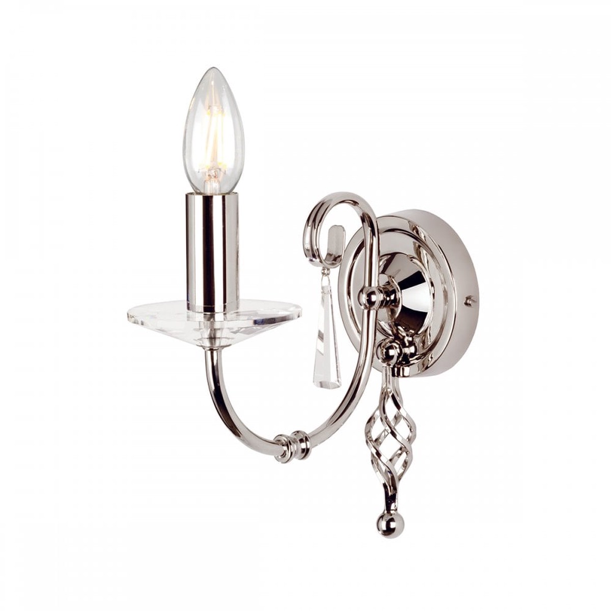 AG1 POL NICKEL Aegean One Light Wall Light Polished Nickel (SD)