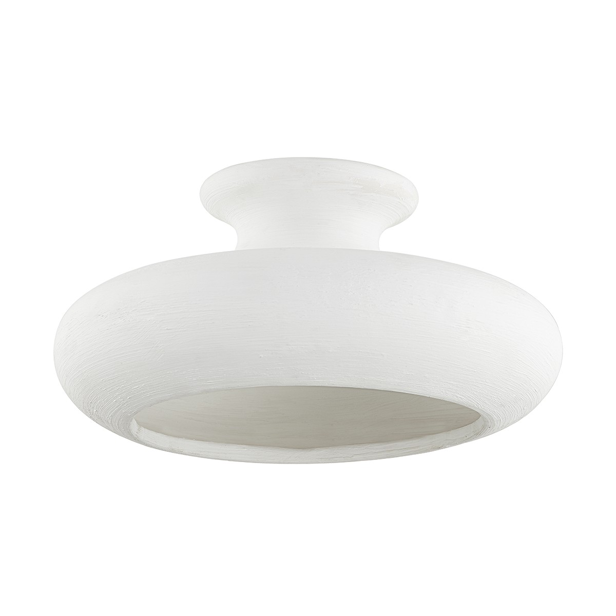 Annie 1Lt Semi Flush – White Limewash