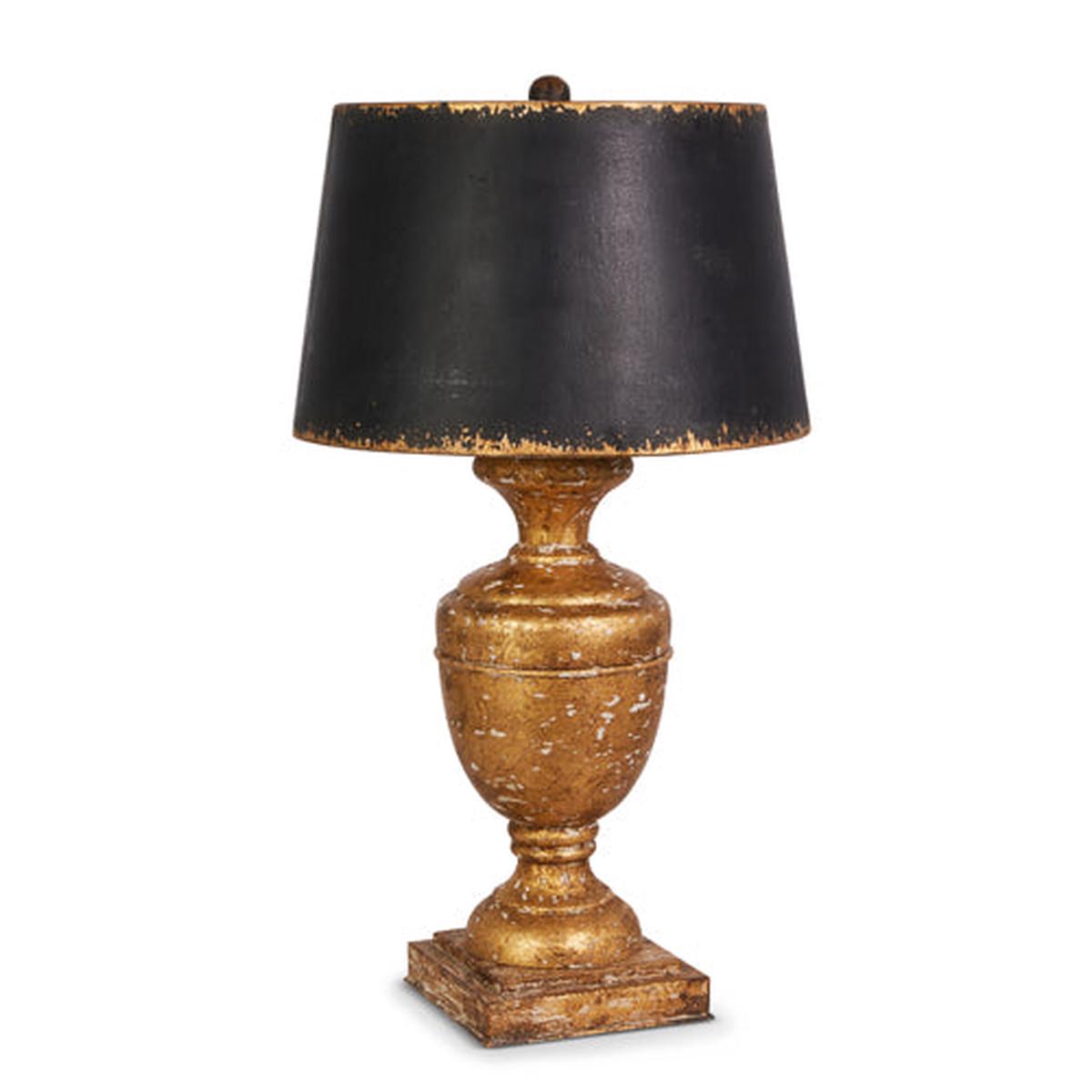 Antique Gold Lamp with Shade