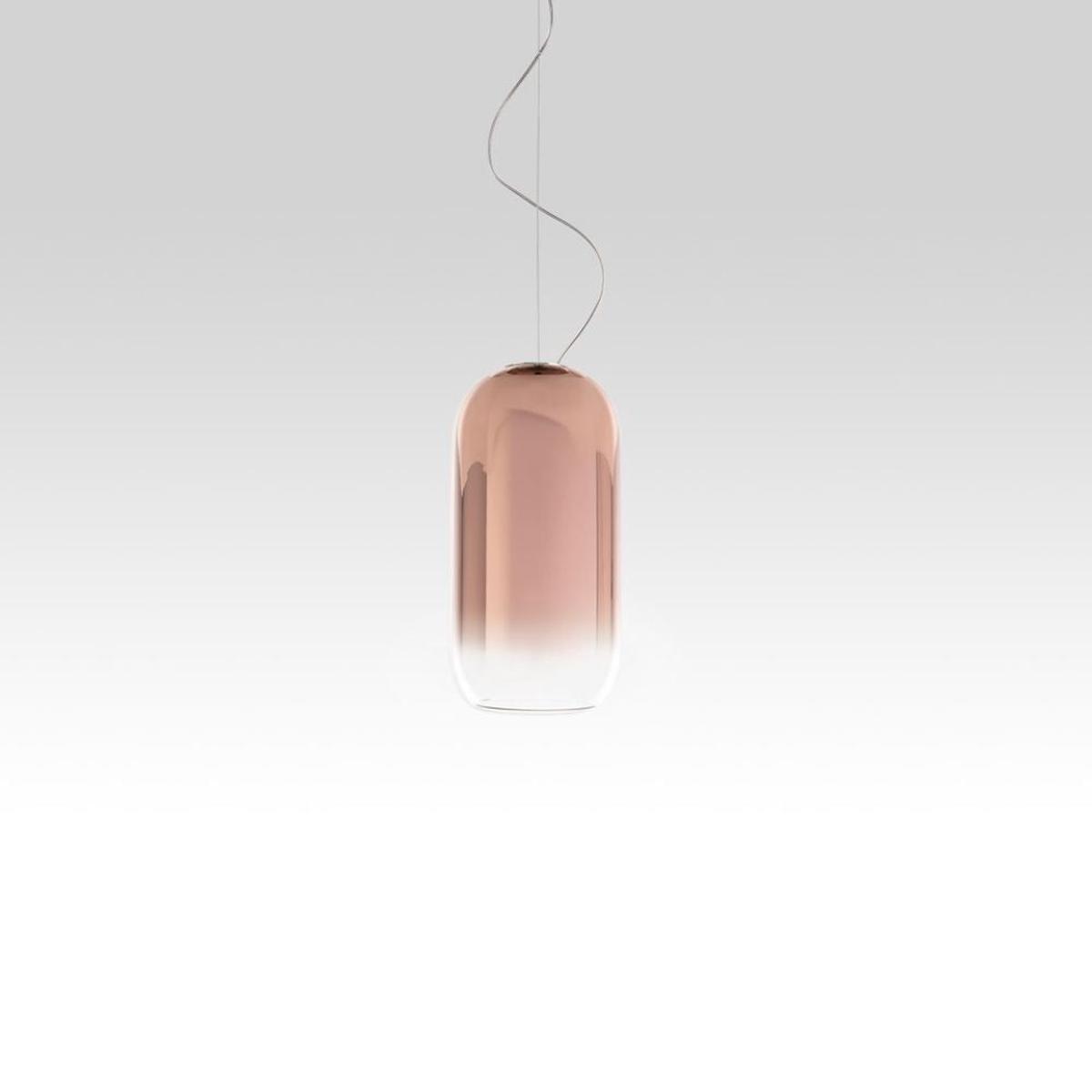 Artemide Gople Mini suspension lamp with black structure