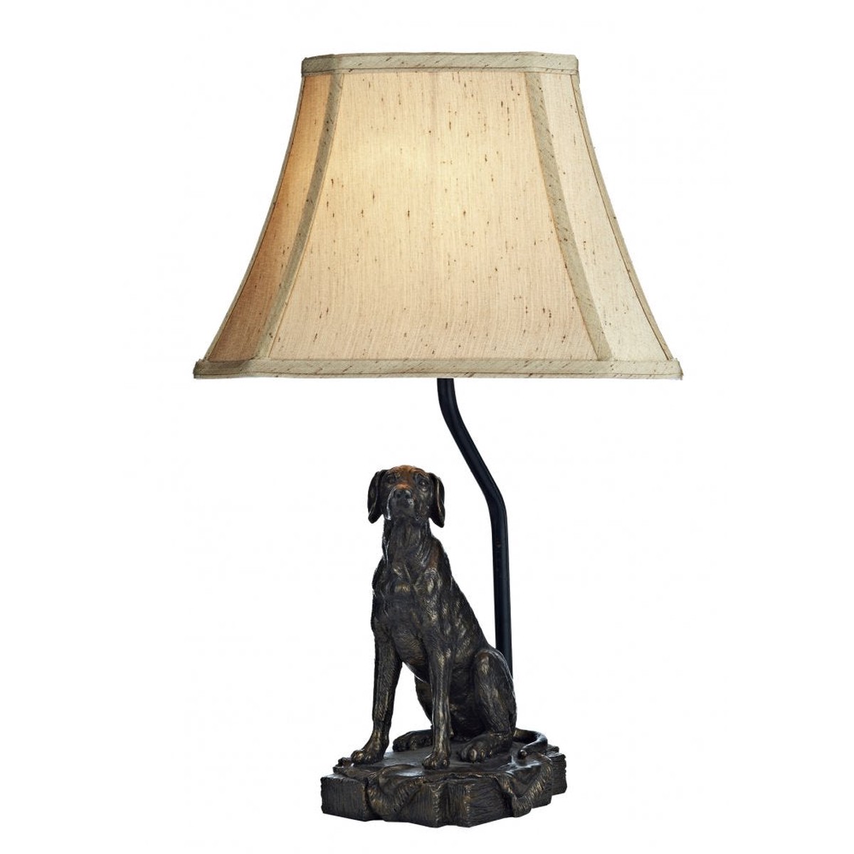 Dar ROV4263/X Rover Table Lamp Bronze With Shade