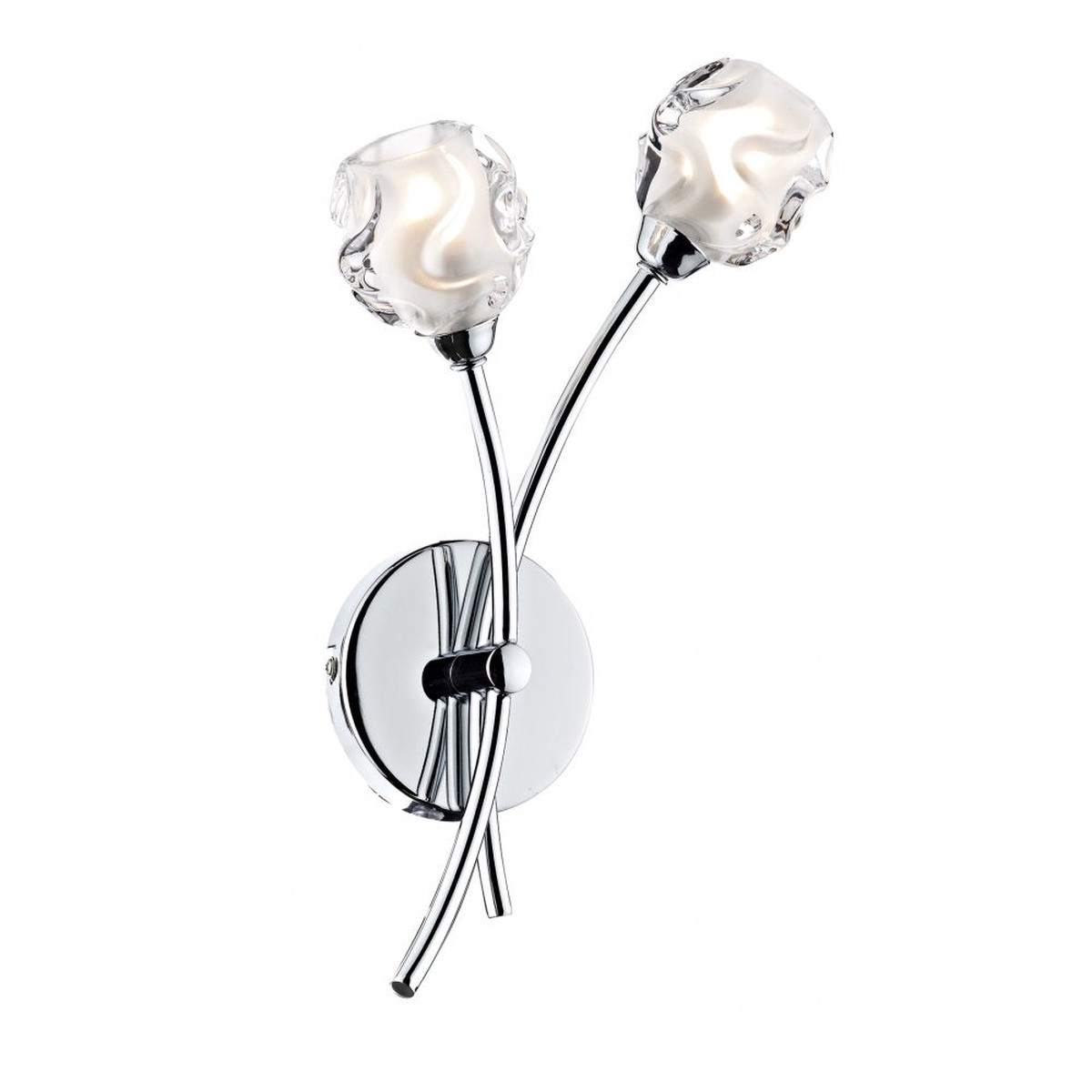 Dar SEA0950 Seattle Double Wall Bracket Polished Chrome