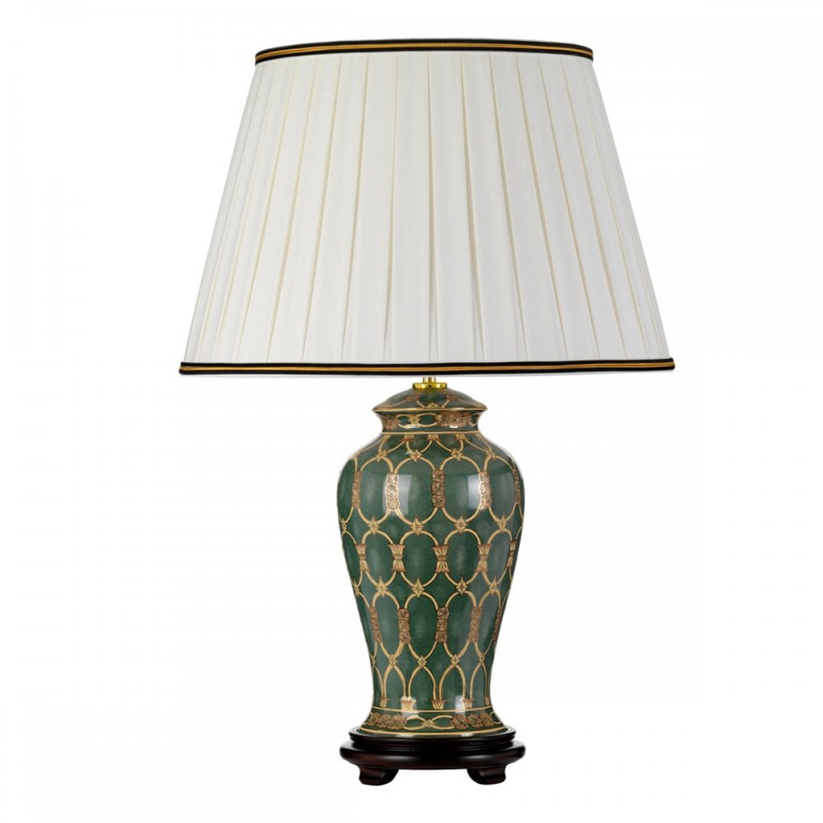 DL-SASHI-TL Sashi 1 Light Table Lamp Green with Gold and Brown