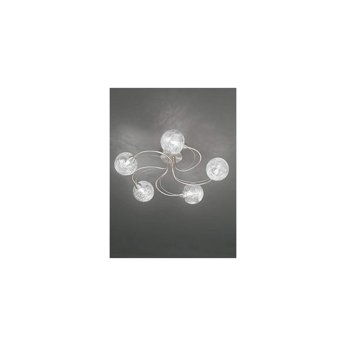 FL2327/5 Gyro 5 Light Ceiling Flush Satin Nickel