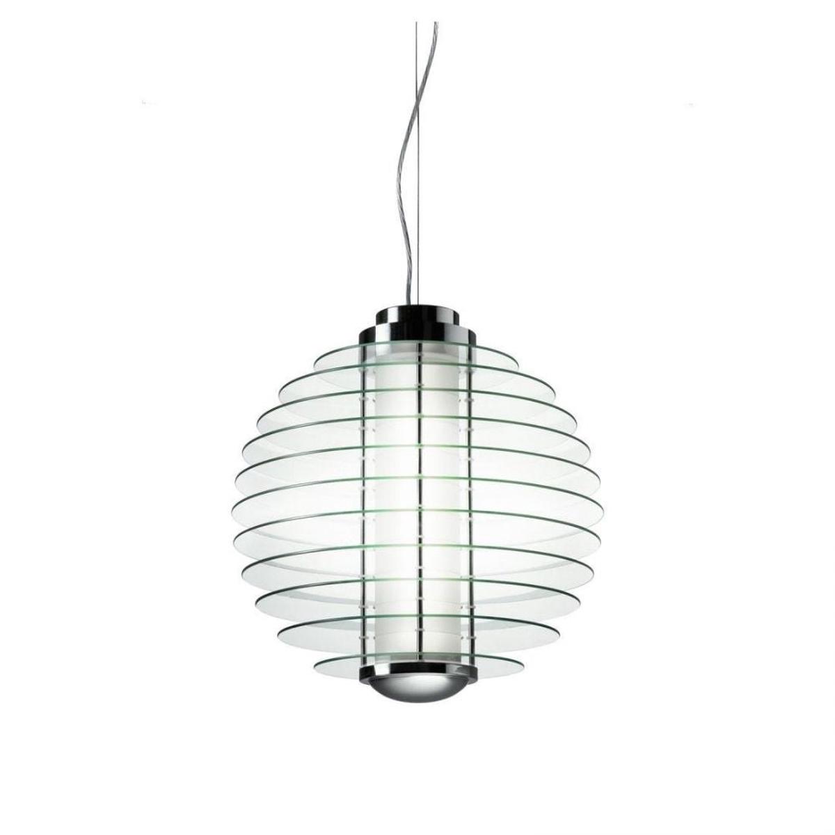 FontanaArte 0024 transparent suspension lamp by Gio Ponti