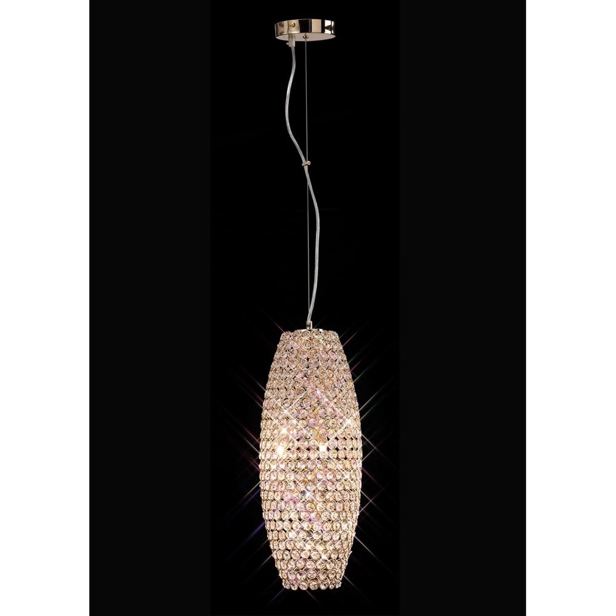 IL30765 Kos Pendant 4 Light French Gold/crystal