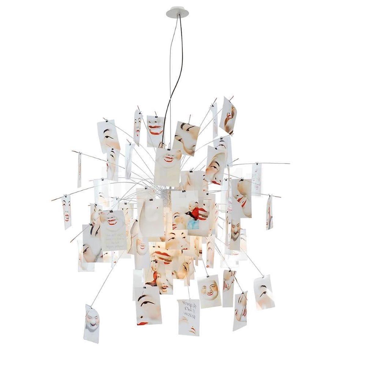 Ingo Maurer Zettel’z 5 Laughing Buddha suspension lamp