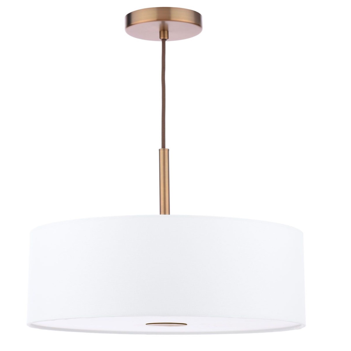 Isla 3 Light Pendant- Antique Bronze and Ivory Shade