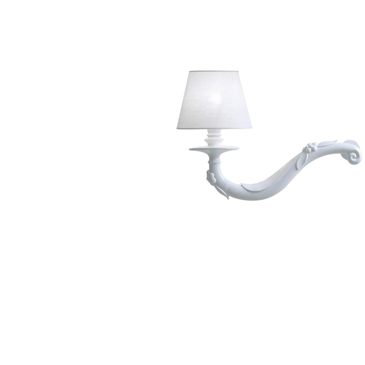 Karman Dj Vu wall lamp with ceramic arm 45 cm.